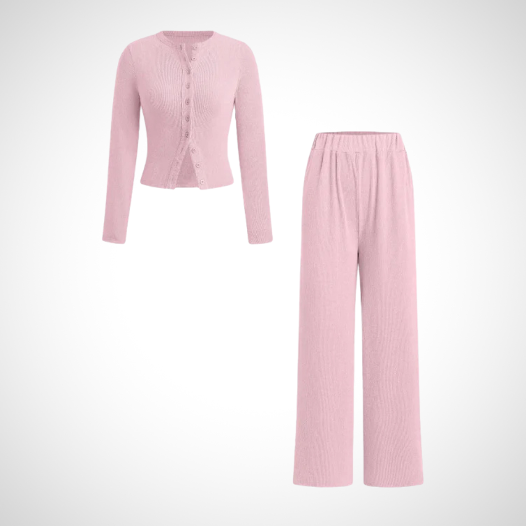 Zelena | Classic Button-Front Trousers Set