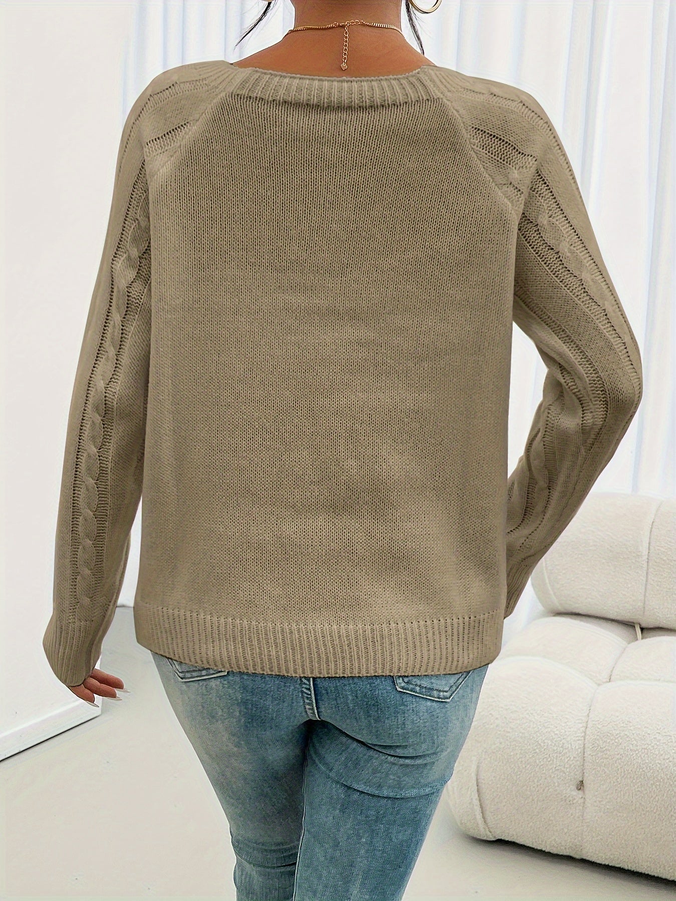 Zipha | Casual Square Neck Sweater