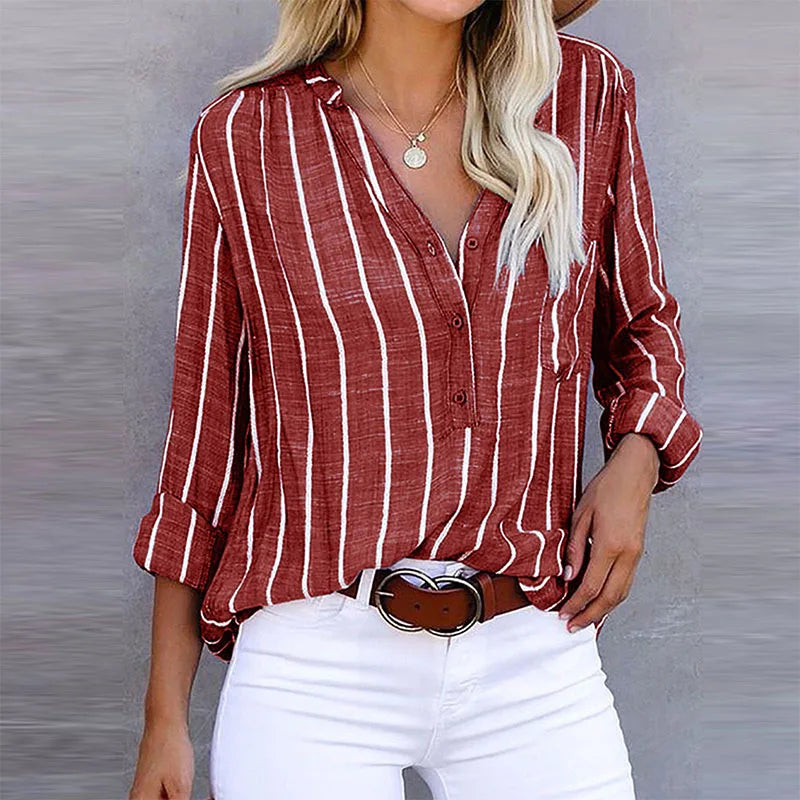 Prudence | Striped Button-Down Shirt