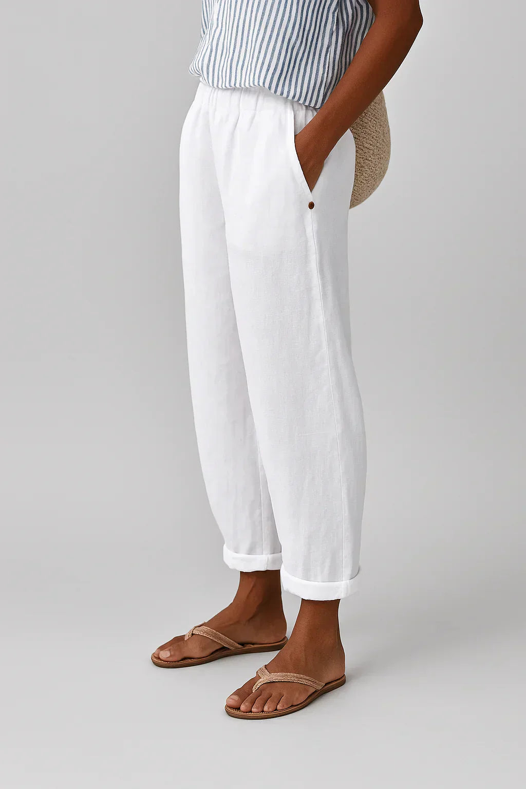 RAMI Relaxed Fit Casual Trousers