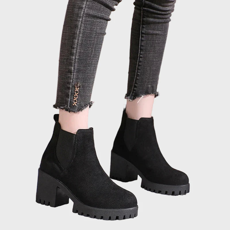 Roberta | Block Heel Short Boots