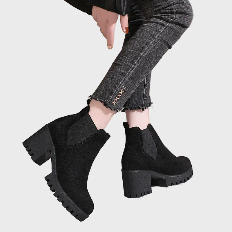 Roberta | Block Heel Short Boots
