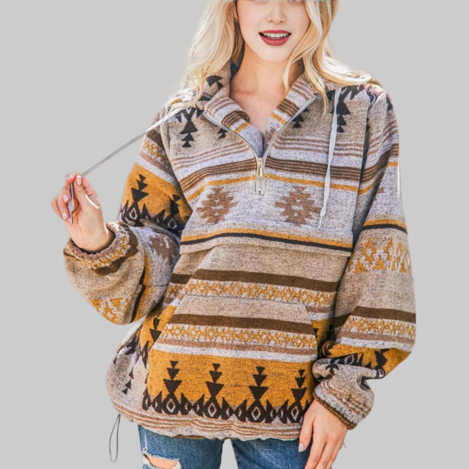 Quirina |  Elegant Hoodie Sweatshirt