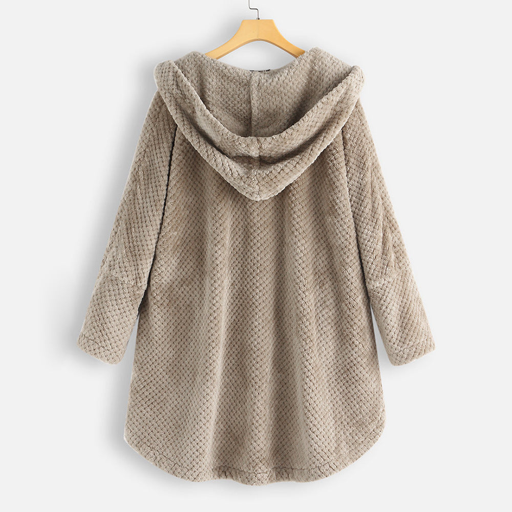Phoebe | Hooded Double-Faced Fleece Coat