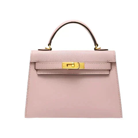 Elise | Leather Bag with Gold Hardware