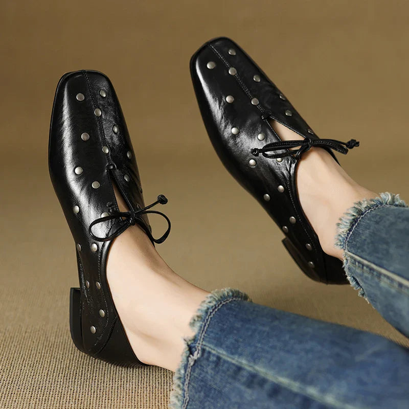 Muriel | Chic Studded Loafers