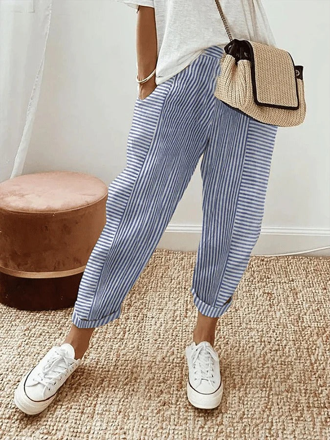 VANYA Striped Trousers