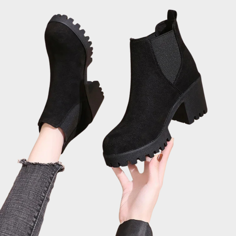 Roberta | Block Heel Short Boots