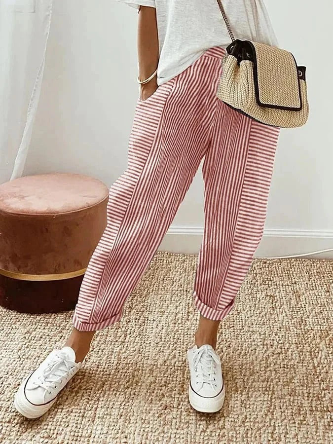VANYA Striped Trousers